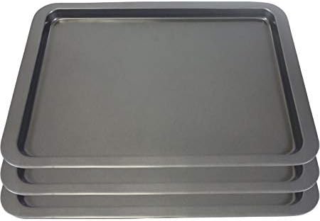 Triple Pack - Everyday Baking Enjoy Baking 33cm Tray Tin Carbon Steel, Easy-Clean, Non-Stick Coating