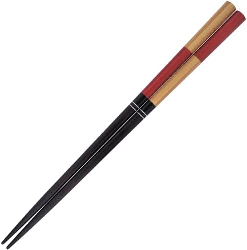Sunlife H-06274 Chopsticks, Dishwasher Safe, Adult, Short, 8.3 inches (21 cm), Octagonal, Red, Made in Japan image 2