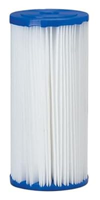 Pentair Pentek PP30-BB Big Blue Sediment Water Filter, 10-Inch, Whole House Pleated Polypropylene Replacement Cartridge, 10" x 4.5", 30 Micron,White