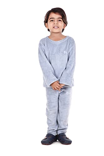 Image of Winter Night Suit for Kids Top & Pajama Set (Warm Fleece) Size (4 to 6 Years Kids)