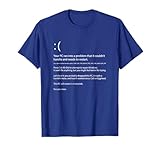 Blue Screen of Death Windows Error Funny Computer Nerd Geek T-Shirt