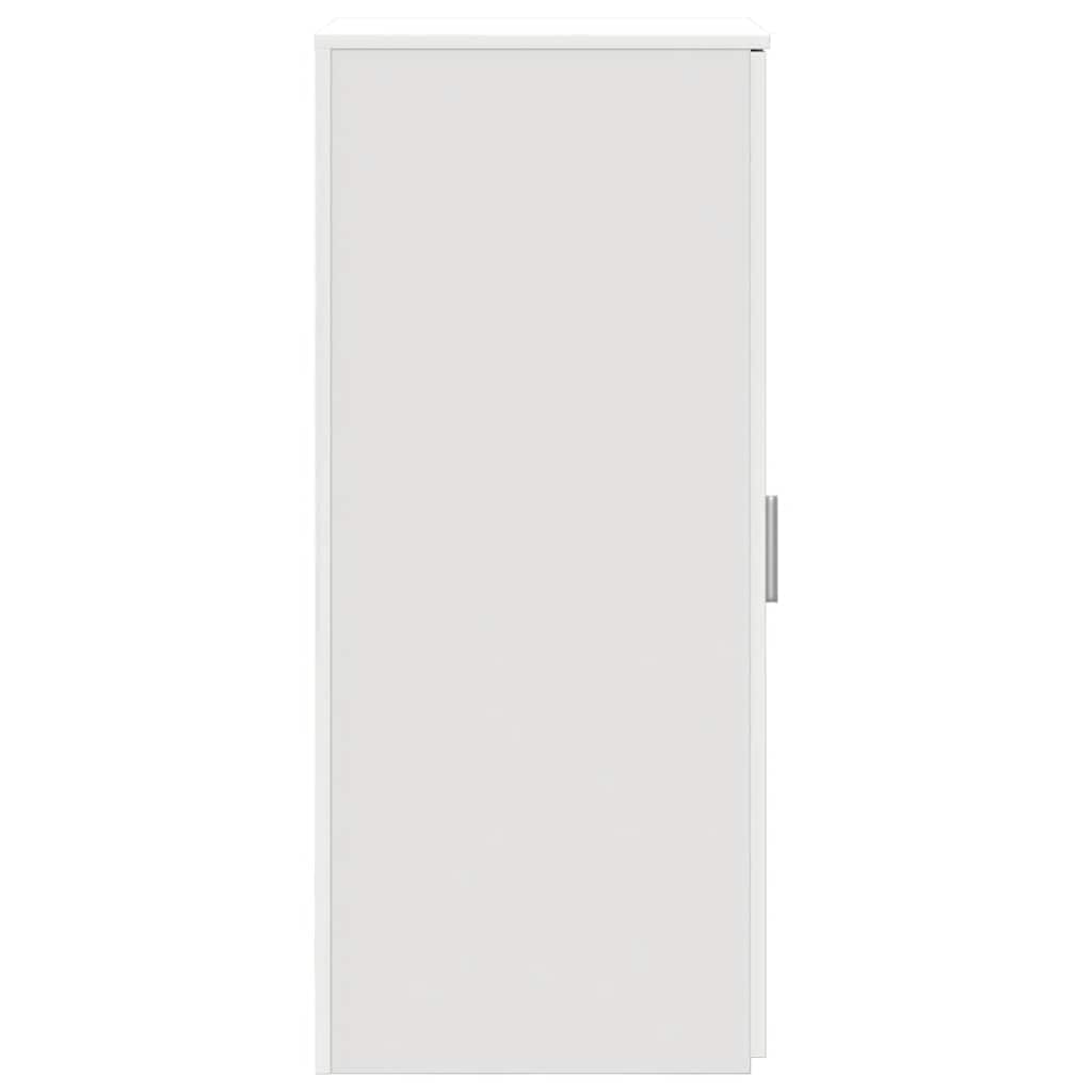 Mobiletto Portaoggetti Bianco 40x45x103,5 cm Legno Ingegnerizzato