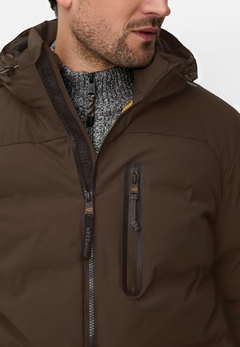 camel active Herren wasserdichte und Winddichte Regenjacke | Übergangsjacke Dunkelbraun, menswear-66 – Ansicht 6