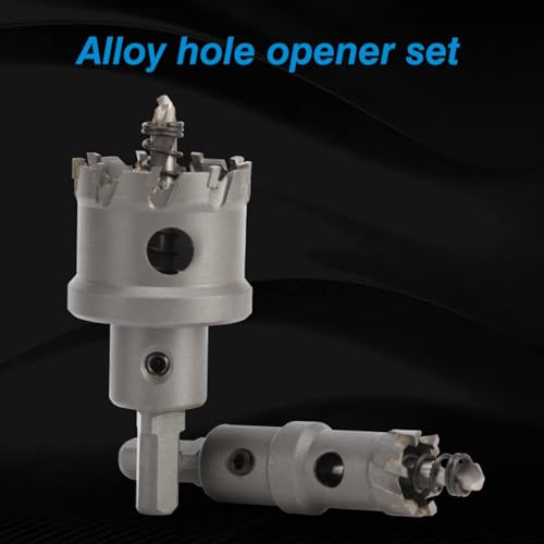 Broca tipo hole saw de acero inoxidable con punta de carburo TCT, 6 piezas, tamaños 16-35 mm y 22-65 mm, para perforación en metal miniatura 3