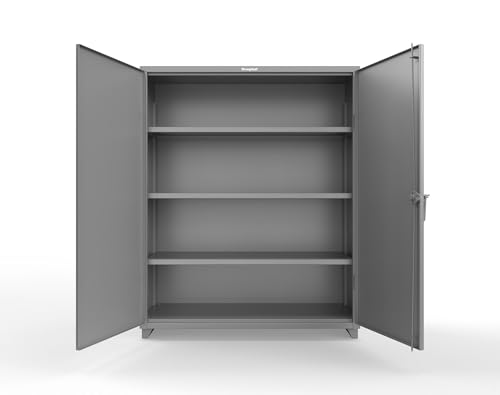 Strong Hold Extra Heavy Duty 14 GA Cabinet with 3 Shelves - 60 in. W x 24 in. D x 75 in. H