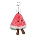 Apricot Lamb Watermelon Cute Food Plushies Keychain, Soft Stuffed Plush Keychain Toys for Kids’ Backpack, Purse, 3.5Inches