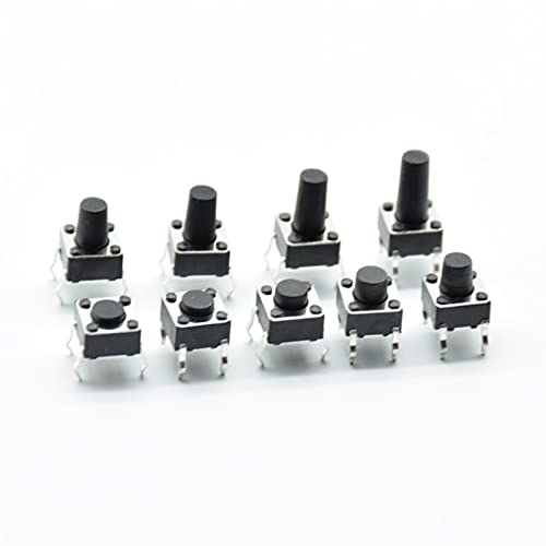 Micro interrupteur 6x6mm à action tactile nette bouton poussoir PCB pour réponse instantanée