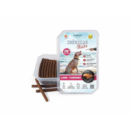 Mediterranean Natural – Snack para perros adultos Mediterranean Natural Ibéricas sticks cordero 350 g.
