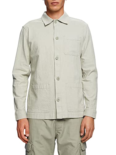 ESPRIT 043ee2f316 Camisa, 330/verde Claro, XL para Hombre