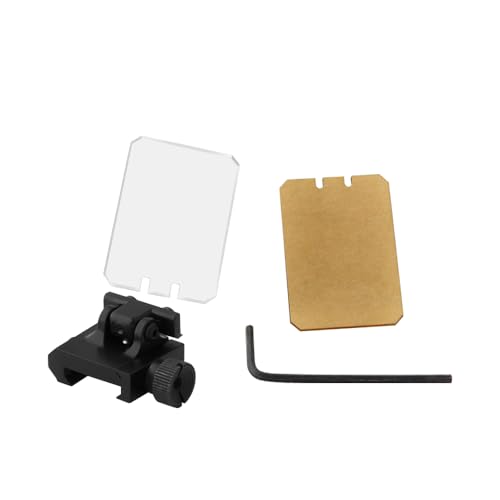 SAWKE Sight Square Lens Protector Foldable Protector Lens for Airsoft (Yellow & Transparent)