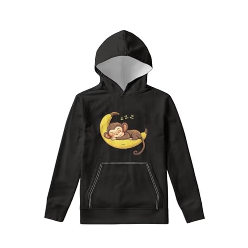 Poceacles Unisex Kids Sweatshirt Boys Girls Hooded Kangaroo Pocket Long Sleeve Pullover Hoodies Age 6-16 Year Youth Hoodie3