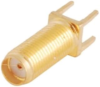 SMA Female 15mm Screw Thru Hole PCB Mount Solder Terminal RF Coaxial Connector USA Shipping