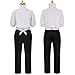 ETEBAS Okkotsu Yuta Costume Cosplay Yuta Uniform Suit Ring Outfit Full Set(XS,Ring)