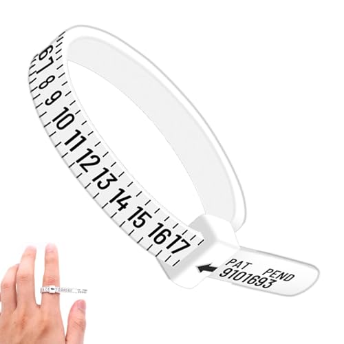 Ring Measuring Strap - Ring Sizer Measuring Tool | Ring Sizer Measuring Gauge | Ring Measuring Tape | Jewelry Sizing Tool Tape | Finger Size Measurement for Finger Circumference Measurement