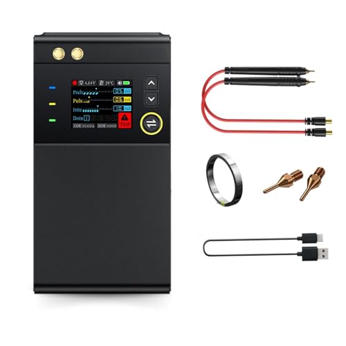 DEWIN Punktschweißgerät für Akkus, SWM-10 Handheld Punktschweißgerät Tragbares DIY Mini Punktschweißgeräte Akkupack Schweißwerkzeug