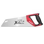 HAUTMEC 350MM X-Sharp Pro Hand Saw for Cuts Comfort, Quality and Accuracy, Fine-Cut Handsaw with 12 TPI Triple-Ground Teeth and 1mm Thickened Large Blade, Bi-Material Ergonomic Handle – HT0295