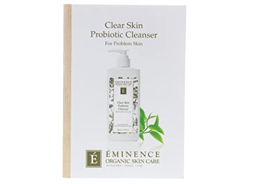 Eminence Clear Skin Probiotic Cleanser Card Sample Set of 6 Travel Size, 3 Ml Each