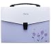 Snail&Hawk 13-Pockets Poly Accordion Expanding-File-Folder with Handle and Tabs,A4 Size,Purple Flora