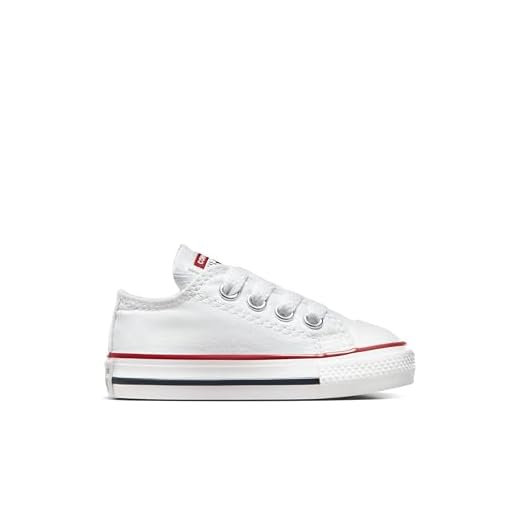 Converse Toddler White All Star Ox Trainers-UK 4 Infant