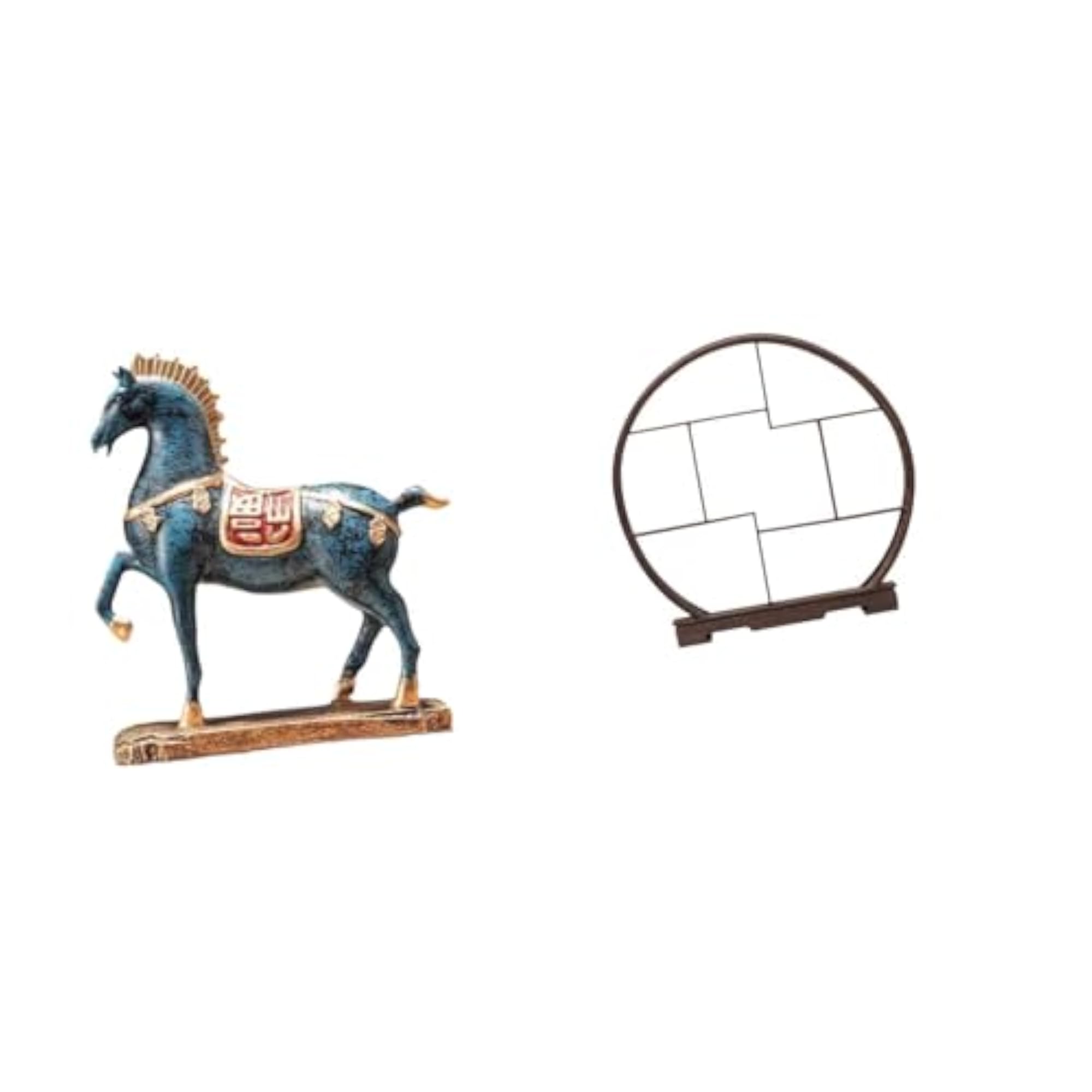 Standing Sculpture Display Rack Antique Shelf Organizer
