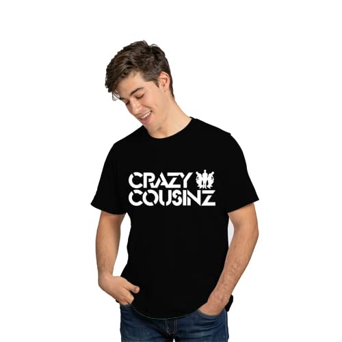 Image of Feel Good Crazy Cousins Family Matching Cotton Multi Colored Printed T-Shirt