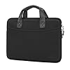 Laptop Sleeve Case 13.3 inch, 13-13.3 inch Neoprene Computer Handle Bag with Curved Pocket Compatible with MacBook Air 13 13.6 inch/Pro 13/Pro 14 M5 M4 M3 M2 M1, HP Dell Lenovo ASUS Notebook, Black