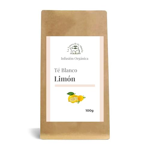 Té Blanco Limón 100 g – Mao Feng y Pai Mu Tan con Limón y Caléndula – Suave y Aromático | La Tetera de la Abuela