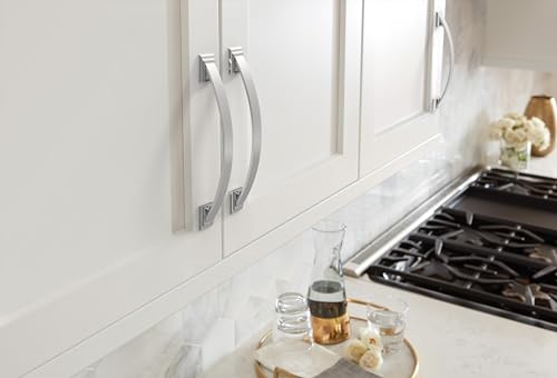 Image of Amerock BP2936426 | Polished Chrome Cabinet Pull | 6-5 /16 inch (160mm) Center-to-Center Cabinet Handle | Candler | Furniture Hardware