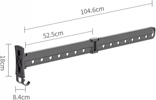 Tendedero de pared plegable para interiores, diseño multifuncional para uso doméstico