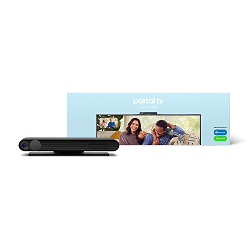 Facebook Portal TV - Smart Video Calling on Your TV with Alexa - Black