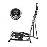 ISE Crosstrainer Ellipsentrainer für Zuhause Ellipsen Ergometer Elliptisch Heimtrainer mit Schwungmasse,8 Widerstandsstufen, Max. 120KG