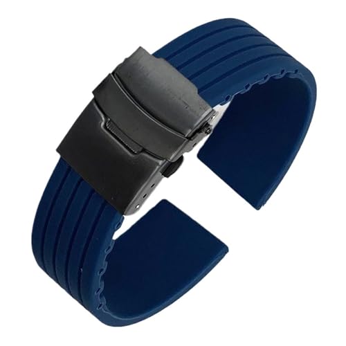 Bracelet de sport en silicone 20mm étanche de remplacement universel caoutchouc