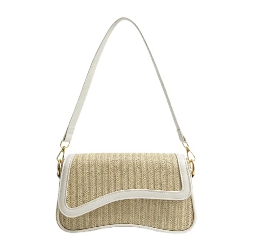 Image of PU Leather Tote Bag for Women with 2 Removable Straps and Zipper Closure
