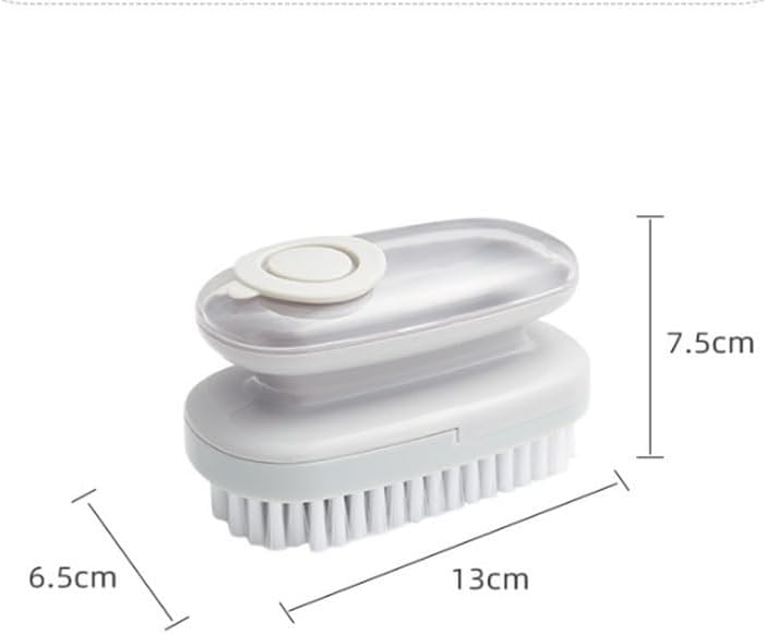 Shoe Cleaning Gadget Soft Bristles Non Abrasive Multi Functional with Liquid Dispensing Brush