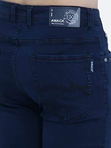 Image of Strechable Denim Regular Fit Mid Waist Light Weight Soft Feel Stretchable Denim Jeans Pant for Men