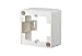 Produktbild BTR 130829-4302-I METZ Connect Aufputzrahmen tief, 43 x 85 x 85mm 1-Fach, reinweiß, Weiß
