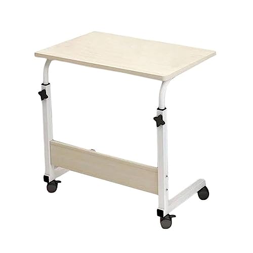 ZABEES Mesa auxiliar pequeña para computadora de altura ajustable, escritorio portátil de pie, mesa de trabajo para mesita de noche