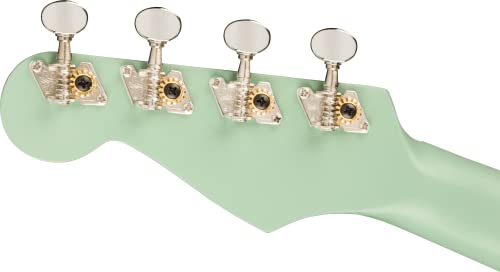 Fender Avalon Ténor Ukulélé Motif noyer Vert surf - Les Beatles, Paul McCartney, John Lennon, RIngo Starr, George Harrison Fender Avalon Ténor Ukulélé Motif noyer Vert surf – Image 7