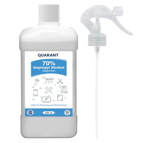 Image of QUARANT 70% Isopropyl Alcohol (IPA) for Cleaning & Disinfecting, 500 ml Bottle with Trigger Spray Attachment