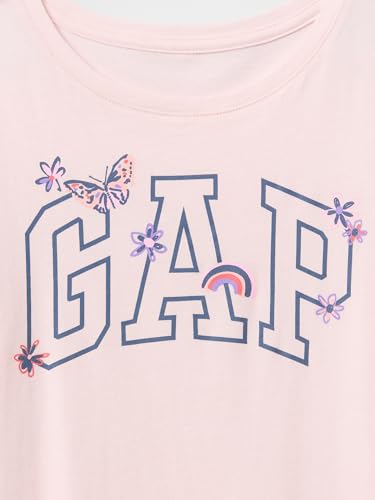 Image of Gap Girls Short Sleeve Logo Tee T-Shirt