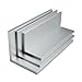 SHOUCAN 2Pcs Aluminum Angle, 6063 Aluminium Angle Bracket Thickness 2Mm, Length 500Mm, Side Length 20×20-25×25Mm for Industry Applications,2×20×25×500mm