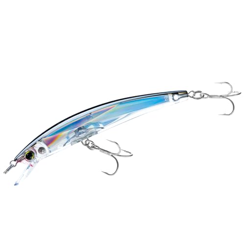Yo-Zuri Crystal 3D Minnow Floating Lure, Silver Black, 5-1/4-Inch