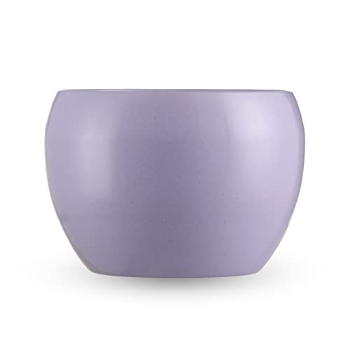 Image of Rust Free Tabletop Decorative Metal Planter Flower Pot Plant Pot for Indoor Plants, Flowers,Home Decor, Office, Restaurant (Purple)