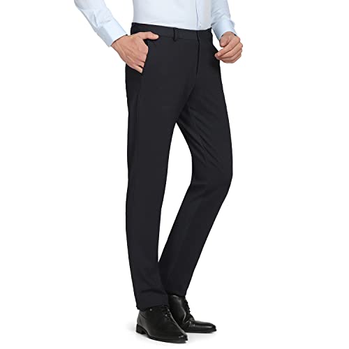 Image of blackberrys Structured Nylon Slim Fit Mens Work Wear Trousers
