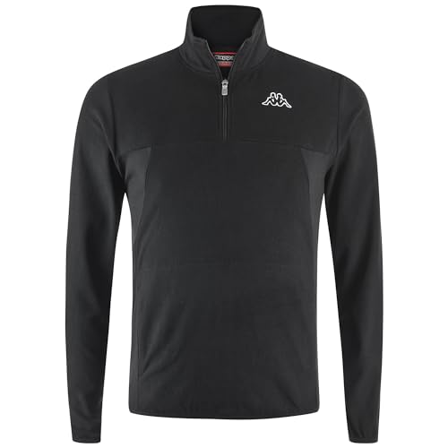 Kappa Logo VAUSTE Slim - Fleece - Maglia - Uomo - Black-White