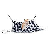 Design de Crochet Sécurisé: Le hamac pour furet intègre un design de crochet sécurisé une installation sans outil et un support robuste, évitant les problèmes d'installation anti-dérapante tout en permettant une fixation de cage facile pour une expérience de hamac sans souci pendant le jeu ou le repos. Ce crochet renforcé assure une adhérence fiable.