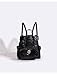 Pokn Jirai Kei Kawaii Bag Gothic Cute Bag Mini Leather Backpack Fashion Small Daypacks Purse for Women Cutecore (Black)