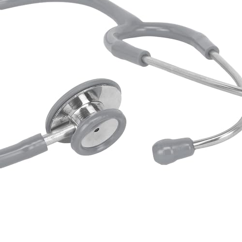 Image of Fidelis Healthcare White Edition Dual Head Stainless Steel Stethoscope for Doctors, Nurses & Medical Students | Light Weight Chest Piece | Flexible Latex Free Tube