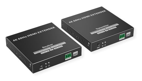 Extensión HDMI sobre IP VALUE 4K60Hz y prolongador de señal de video digital hasta 120m