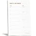 What's for Dinner Magnetic Meal Planning Pad with Grocery List- Weekly Family Meal Planner Notepad with Perforated, Tear Off Food Shopping List & Refrigerator Magnet - 6 x 9"